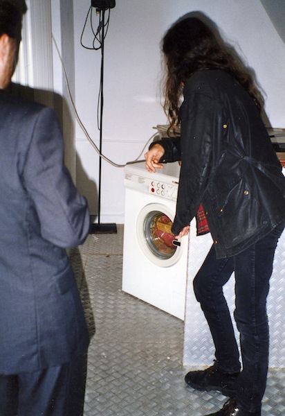 6 washing a painting