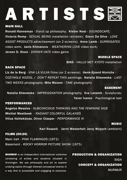 3 artists poster